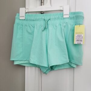 Mint Green Kids Girl Shorts